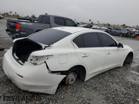 2017 Infiniti Q50 Premium with VIN JN1EV7AP2HM741642, listed as a Copart auction lot 49171665 with 90,501 mi miles and Salvage Title. Bid and sale history available at DreamBid. Image 3.