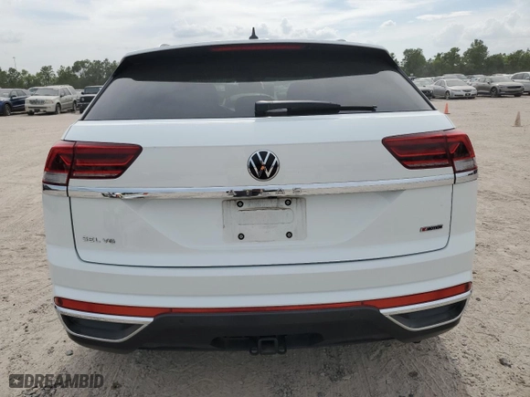2021 Volkswagen Atlas Cross Sport 3.6L V6 SEL Premium with VIN 1V2TE2CA1MC220572, listed as a Copart auction lot 61960534 with 35,929 mi miles and Salvage Title. Bid and sale history available at carsss.com. Image 6.