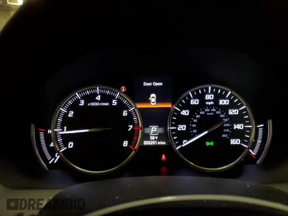 2015 Acura TLX V6 Tech with VIN 19UUB3F5XFA003332, listed as a Copart auction lot 47840065 with 50,201 mi miles and Salvage Title. Bid and sale history available at carsss.com. Image 9.