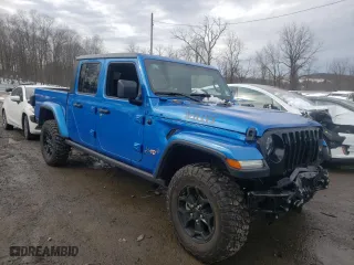 2022 Jeep Gladiator Sport S with VIN 1C6HJTAG2NL107609, listed as a Copart auction lot 41710033 with 14,293 mi miles. Bid and sale history available at carsss.com. Image 4.
