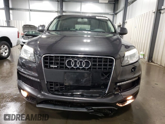 2011 Audi Q7 S line with VIN WA1DGAFE7BD008575, listed as a Copart auction lot 76127064 with 282,747 mi miles and Salvage title. Bid and sale history available at DreamBid. Image 5.