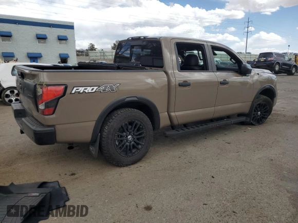 2021 Nissan Titan Pro-4X with VIN 1N6AA1ED8MN500058, listed as a Copart auction lot 55051245 with 41,337 mi miles and Salvage title. Bid and sale history available at DreamBid. Image 3.