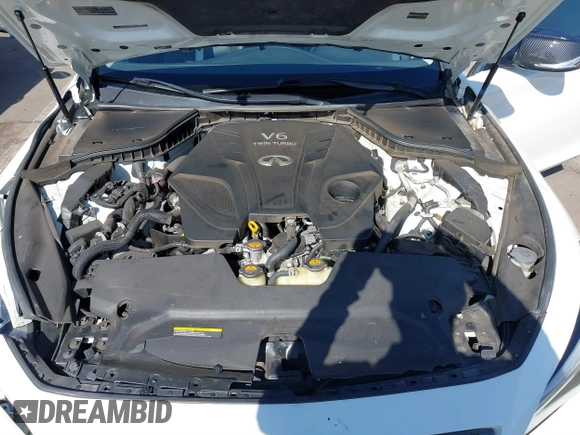 2019 Infiniti Q50 3.0t LUXE with VIN JN1EV7AP5KM514713, listed as a IAAI auction lot 41528021 with 90,306 mi miles. Bid and sale history available at carsss.com. Image 10.