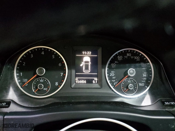 2016 Volkswagen Tiguan R-Line with VIN WVGAV7AX0GW614575, listed as a Copart auction lot 45099785 with 154,456 mi miles and Salvage Title. Bid and sale history available at carsss.com. Image 9.