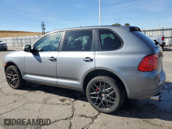 2006 Porsche Cayenne Turbo with VIN WP1AC29P36LA91830, listed as a Copart auction lot 77009944 with 155,390 mi miles and Salvage title. Bid and sale history available at DreamBid. Image 2.