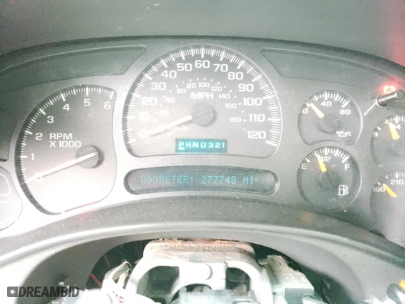 2003 Chevrolet Tahoe LT with VIN 1GNEK13Z93R197659, listed as a Copart auction lot 47641025 with 277,748 mi miles and Salvage Title. Bid and sale history available at carsss.com. Image 9.