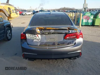 2018 Acura TLX with VIN 19UUB2F34JA008883, listed as a IAAI auction lot 41386586 with 57,928 mi miles. Bid and sale history available at carsss.com. Image 6.