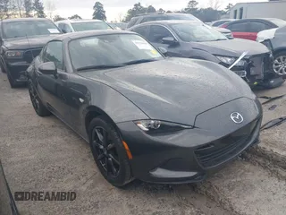 2018 Mazda MX-5 Miata RF Grand Touring with VIN JM1NDAM72J0202668, listed as a IAAI auction lot 41329020 with 42,522 mi miles. Bid and sale history available at carsss.com. Image 1.