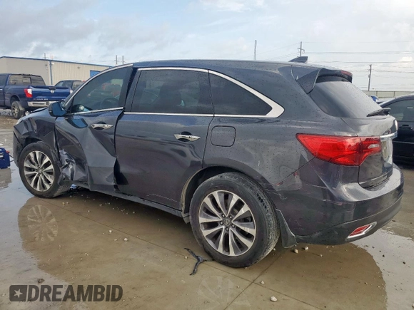 2015 Acura MDX Technology with VIN 5FRYD3H43FB011602, listed as a Copart auction lot 64267505 with 94,622 mi miles and Salvage title. Bid and sale history available at DreamBid. Image 2.