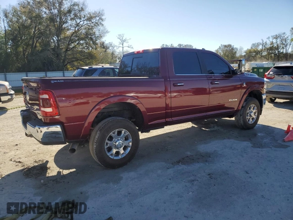 2021 Ram 2500 Laramie with VIN 3C6UR5FL0MG669898, listed as a Copart auction lot 46155465 with 19,672 mi miles and Clean Title. Bid and sale history available at carsss.com. Image 3.