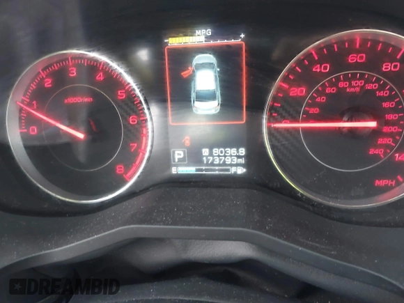 2017 Subaru Impreza Special Sports with VIN 4S3GTAK61H3723623, listed as a IAAI auction lot 42157315 with 173,793 mi miles and . Bid and sale history available at DreamBid. Image 7.