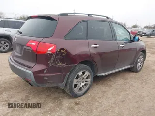 2009 Acura MDX with VIN 2HNYD28289H515078, listed as a IAAI auction lot 41565828 with 188,398 mi miles. Bid and sale history available at carsss.com. Image 4.