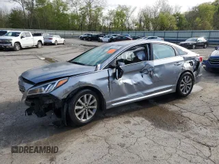 2017 Hyundai Sonata Sport with VIN 5NPE34AF2HH505222, listed as a Copart auction lot 55269045 with 122,860 mi miles and Salvage Title. Bid and sale history available at DreamBid. Image 1.