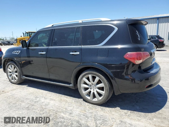 2014 Infiniti QX80 with VIN JN8AZ2NEXE9064208, listed as a Copart auction lot 57646125 with 181,361 mi miles and Clean title. Bid and sale history available at DreamBid. Image 2.