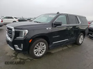 2022 GMC Yukon SLT with VIN 1GKS2BKD3NR110644, listed as a Copart auction lot 42270693 with 23,217 mi miles. Bid and sale history available at carsss.com. Image 1.