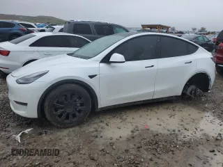 2020 Tesla Model Y Long Range z VIN 5YJYGDEE4LF052702, wystawiony jako Copart lot #53243385 z przebiegiem 75 917 mil mil oraz Szkoda całkowita • Salvage title. Historia ofert i sprzedaży dostępna na DreamBid. Obrazek 1.