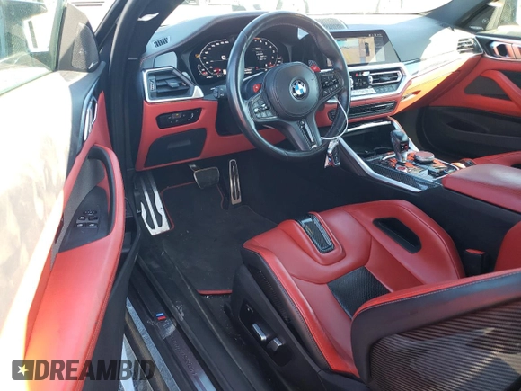 2022 BMW M4 Competition xDrive with VIN WBS43AZ05NCK65609, listed as a Copart auction lot 50820194 with 18,042 mi miles. Bid and sale history available at carsss.com. Image 8.