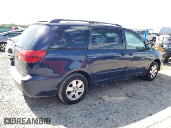 2004 Toyota Sienna CE with VIN 5TDZA23C04S196143, listed as a Copart auction lot 52233465 with 163,516 mi miles and Clean Title. Bid and sale history available at carsss.com. Image 3.