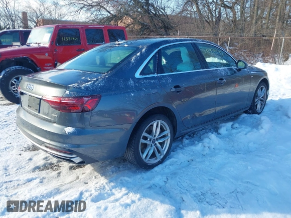 2021 Audi A4 S line Premium with VIN WAUDAAF4XMA042607, listed as a IAAI auction lot 41410399 with 65,287 mi miles and . Bid and sale history available at DreamBid. Image 4.