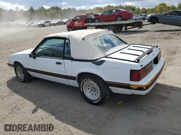 1989 Ford Mustang with VIN 1FABP44A5KF214843, listed as a Copart auction lot 74890984 with 65,601 mi miles and Clean title. Bid and sale history available at DreamBid. Image 2.