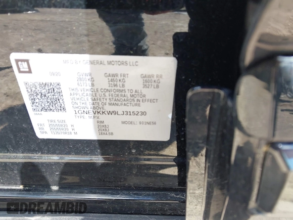 2020 Chevrolet Traverse Premier с VIN 1GNEVKKW9LJ315230, выставлен на аукционе IAAI как лот 42320760 с пробегом 24 549 миль миль и . История ставок и продаж доступна на DreamBid. Изображение 9.