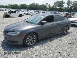 2015 Chrysler 200 S with VIN 1C3CCCBB1FN655126, listed as a Copart auction lot 57290915 with 148,355 mi miles and Salvage title. Bid and sale history available at DreamBid. Image 1.