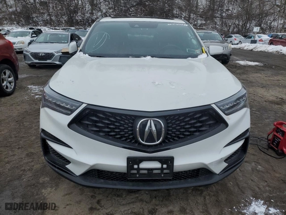 2020 Acura RDX w/A-Spec Pkg with VIN 5J8TC2H6XLL028904, listed as a Copart auction lot 44723385 with 0 mi miles and Salvage Title. Bid and sale history available at carsss.com. Image 5.