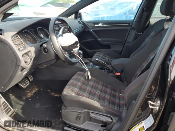 2017 Volkswagen Golf GTI S with VIN 3VW4T7AU7HM053948, listed as a Copart auction lot 51394174 with 55,278 mi miles and Salvage Title. Bid and sale history available at carsss.com. Image 7.