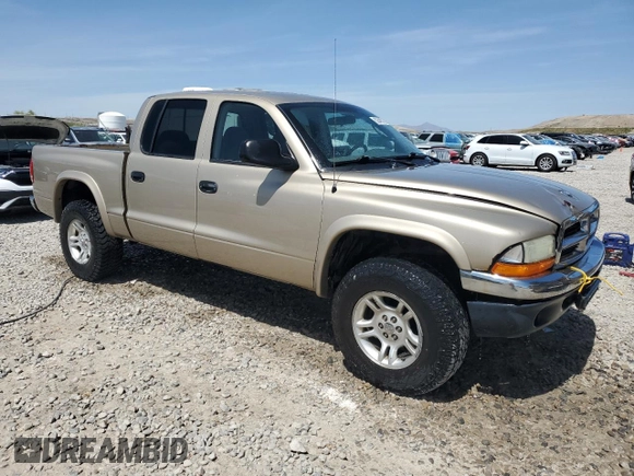2003 Dodge Dakota SLT with VIN 1D7HG48N23S149028, listed as a Copart auction lot 53540335 with 201,059 mi miles and Salvage Title. Bid and sale history available at DreamBid. Image 4.