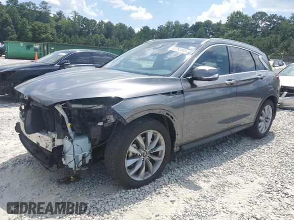 2021 Infiniti QX50 Essential с VIN 3PCAJ5CA8MF122003, выставлен на аукционе Copart как лот 63763465 с пробегом 56 039 миль миль и Списание • Salvage title. История ставок и продаж доступна на DreamBid. Изображение 1.