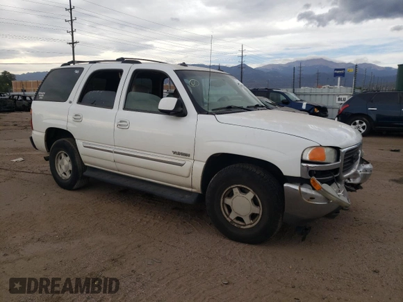 2003 GMC Yukon SLE with VIN 1GKEK13T43R205384, listed as a Copart auction lot 76916664 with 258,551 mi miles and Salvage Title. Bid and sale history available at carsss.com. Image 4.