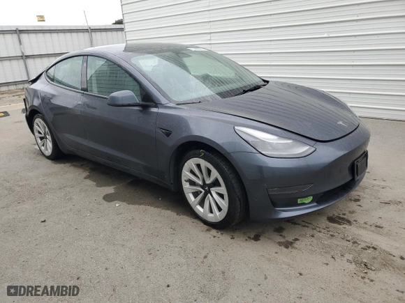 2023 Tesla Model 3 with VIN 5YJ3E1EA9PF448156, listed as a Copart auction lot 50814195 with 0 mi miles and Salvage Title. Bid and sale history available at carsss.com. Image 4.