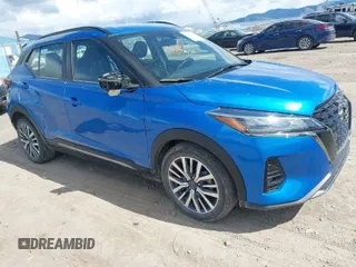 2024 Nissan Kicks SR with VIN 3N1CP5DVXRL485326, listed as a IAAI auction lot 42072874 with 24,834 mi miles. Bid and sale history available at carsss.com. Image 1.