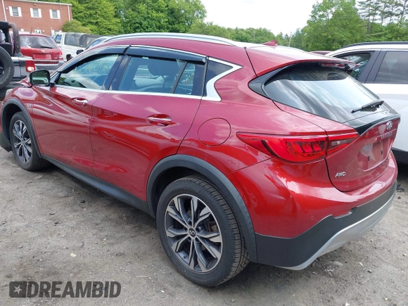 2017 Infiniti QX30 Premium with VIN SJKCH5CRXHA032082, listed as a IAAI auction lot 42376012 with 73,814 mi miles and . Bid and sale history available at DreamBid. Image 3.