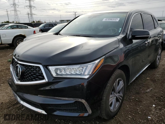 2019 Acura MDX with VIN 5J8YD4H36KL035027, listed as a Copart auction lot 62896552 with 51,875 mi miles. Bid and sale history available at carsss.com. Image 2.
