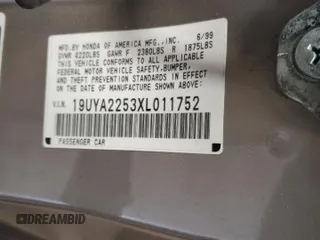 1999 Acura CL Premium z VIN 19UYA2253XL011752, wystawiony jako Copart lot #53985735 z przebiegiem 85 834 mil mil oraz Szkody całkowita. Historia ofert i sprzedaży dostępna na DreamBid. Obrazek 12.