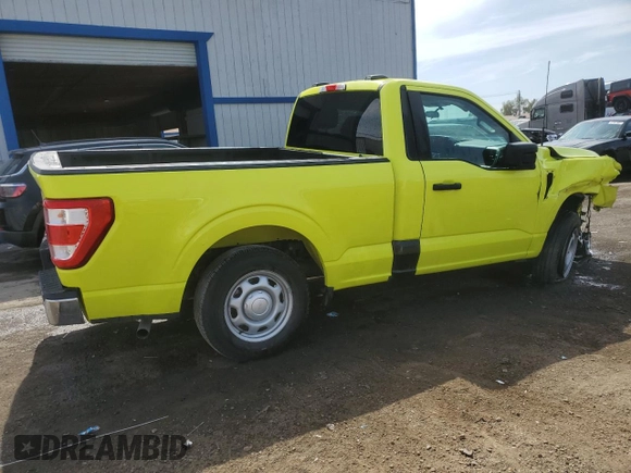 2022 Ford F-150 XL with VIN 1FTMF1CB8NKE01617, listed as a Copart auction lot 55524595 with 40,617 mi miles and Salvage Title. Bid and sale history available at carsss.com. Image 3.