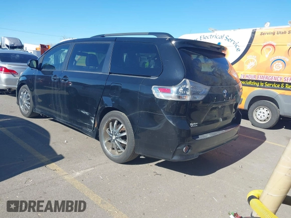 2012 Toyota Sienna SE with VIN 5TDXK3DC9CS179896, listed as a IAAI auction lot 41672616 with 216,638 mi miles. Bid and sale history available at carsss.com. Image 3.