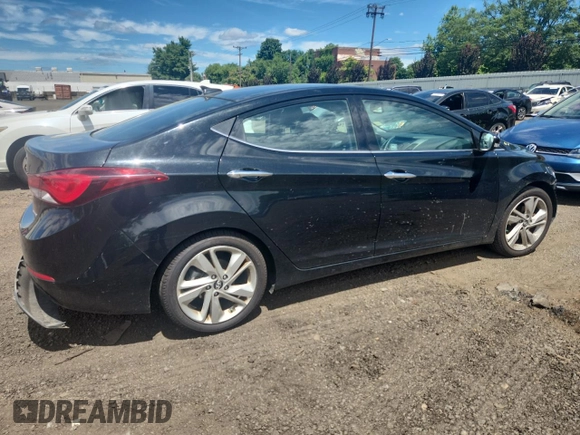 2015 Hyundai Elantra SE with VIN 5NPDH4AE2FH642419, listed as a Copart auction lot 64418735 with 109,503 mi miles and Salvage title. Bid and sale history available at DreamBid. Image 3.