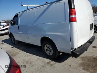 2022 GMC Savana Cargo Van with VIN 1GTW7AF7XN1175695, listed as a Copart auction lot 83633504 with 66,191 mi miles and Salvage Title. Bid and sale history available at carsss.com. Image 2.