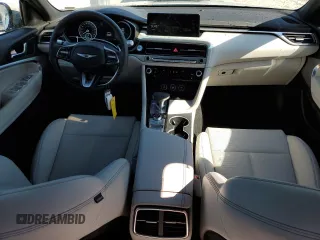 2025 Genesis G70 2.5T with VIN KMTG34SC2SU150418, listed as a Copart auction lot 50716355 with 11,115 mi miles and Clean title. Bid and sale history available at DreamBid. Image 8.