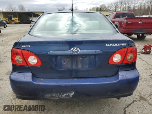 2008 Toyota Corolla CE with VIN 2T1BR32E38C880797, listed as a Copart auction lot 53480615 with 199,020 mi miles and Clean Title. Bid and sale history available at DreamBid. Image 6.