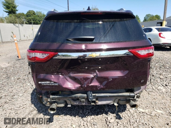2018 Chevrolet Traverse LT Cloth with VIN 1GNERGKW2JJ160342, listed as a Copart auction lot 70833964 with 53,659 mi miles and Salvage Title. Bid and sale history available at carsss.com. Image 6.