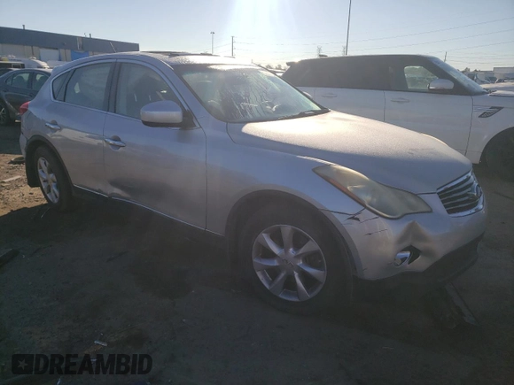 2010 Infiniti EX Journey with VIN JN1AJ0HP7AM701456, listed as a Copart auction lot 75637024 with 217,472 mi miles and Salvage Title. Bid and sale history available at DreamBid. Image 4.