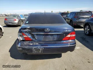 2006 Lexus LS 430 with VIN JTHBN36F765043400, listed as a Copart auction lot 72468884 with 142,599 mi miles and Salvage Title. Bid and sale history available at carsss.com. Image 6.