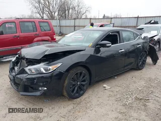 2018 Nissan Maxima SV with VIN 1N4AA6AP5JC387845, listed as a IAAI auction lot 41574505 with 50,629 mi miles and . Bid and sale history available at DreamBid. Image 2.