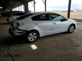 2015 Kia Forte LX with VIN KNAFX4A64F5430123, listed as a Copart auction lot 51445745 with 65,930 mi miles and Salvage Title. Bid and sale history available at carsss.com. Image 3.