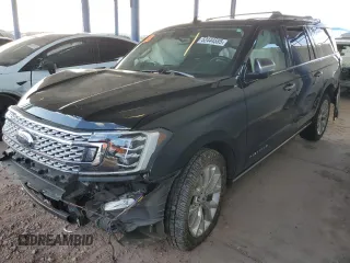 2019 Ford Expedition Max Platinum z VIN 1FMJK1MT6KEA86313, wystawiony jako Copart lot #52444585 z przebiegiem 64 660 mil mil oraz Szkoda całkowita • Salvage title. Historia ofert i sprzedaży dostępna na DreamBid. Obrazek 1.