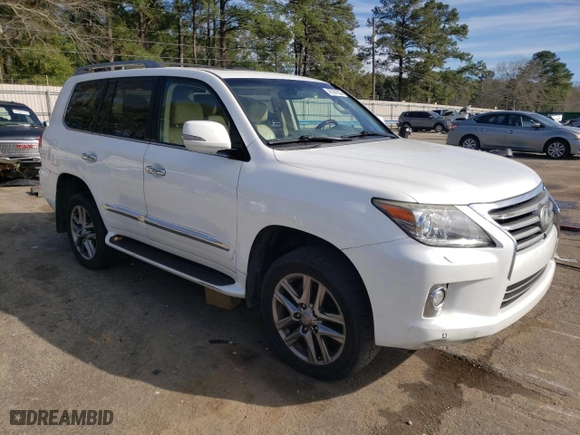 2014 Lexus LX 570 with VIN JTJHY7AX1E4156612, listed as a Copart auction lot 47381225 with NaN miles and Salvage Title. Bid and sale history available at carsss.com. Image 4.