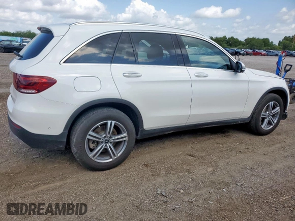 2022 Mercedes-Benz GLC 300 with VIN W1N0G8DB0NG093759, listed as a Copart auction lot 59327285 with 52,095 mi miles and Salvage title. Bid and sale history available at DreamBid. Image 3.